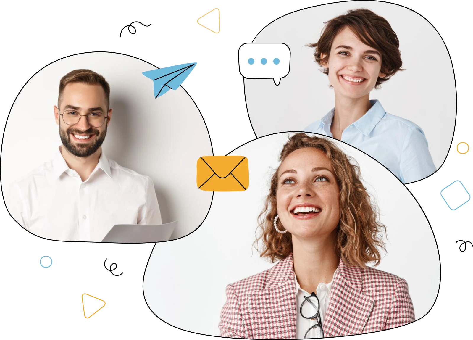 Team together in different places